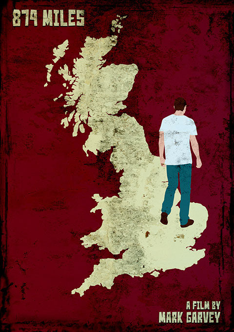 mark garvey, "mark garvey", paul woodcock, film, feature, director, 874 miles, independent, road movie, drama, land's end, john o'groats, 
