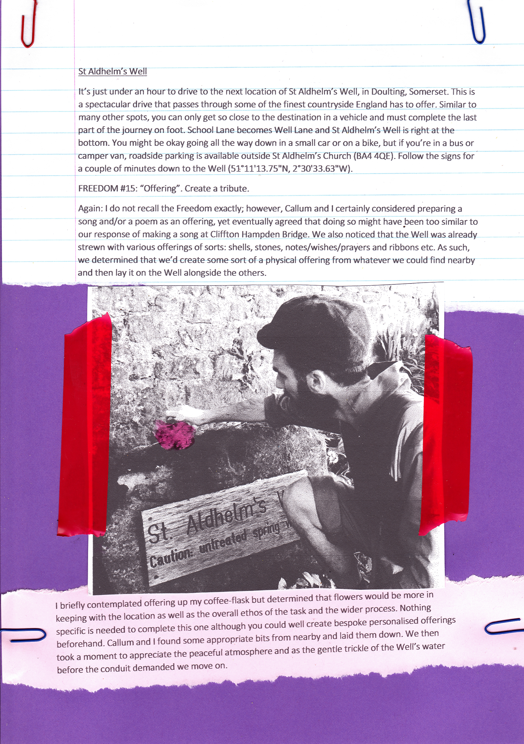 simon's guide to the freedoms, zine, mark garvey, hettie entwistle, kitty von abrams, ley line, st michael's line, sprituality, travel, road,