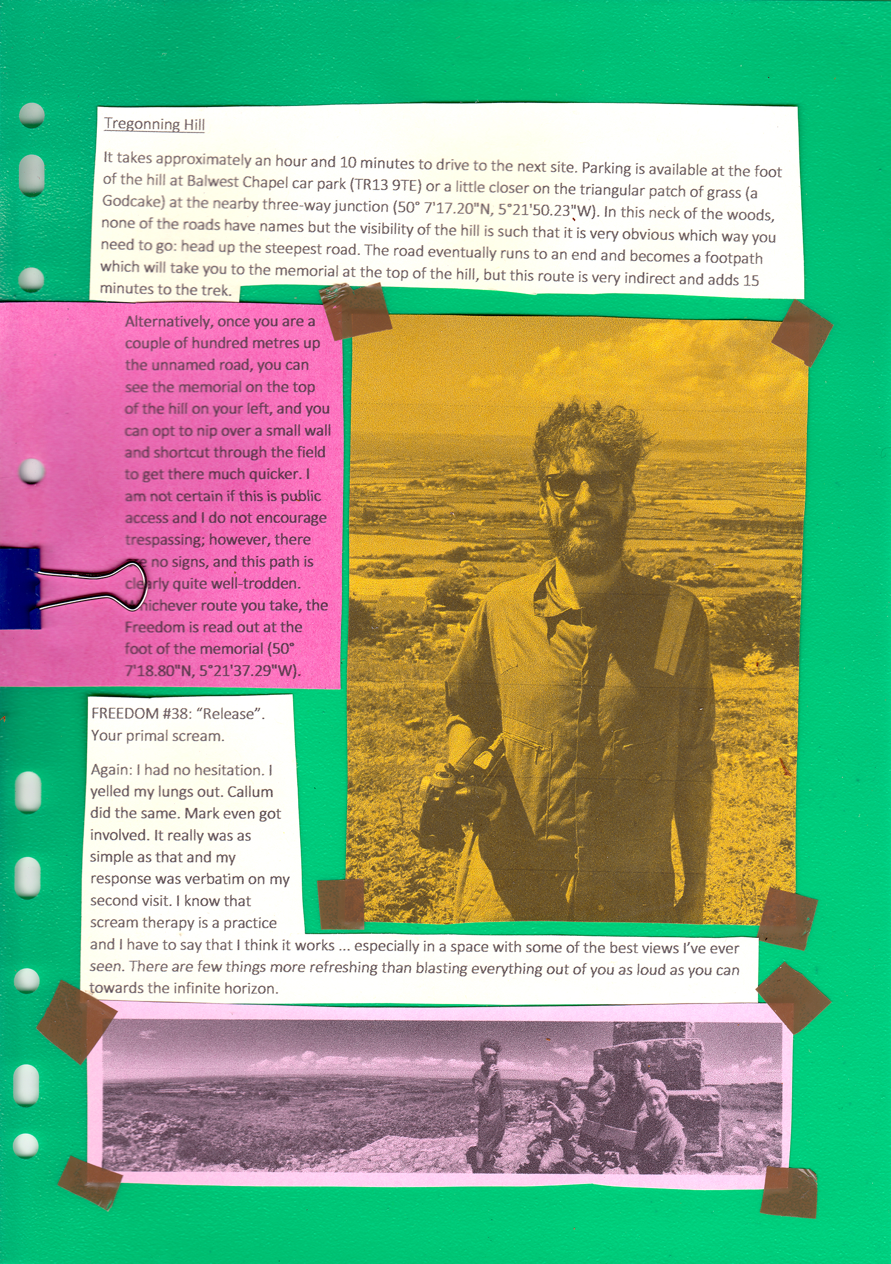 simon's guide to the freedoms, zine, mark garvey, hettie entwistle, kitty von abrams, ley line, st michael's line, sprituality, travel, road,