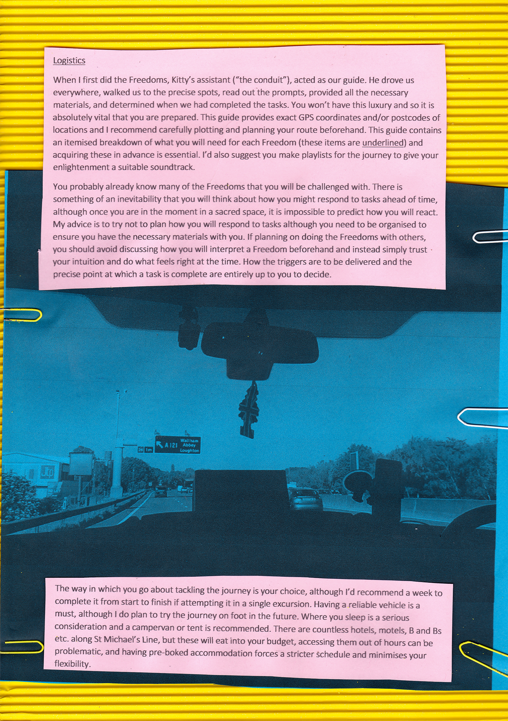 simon's guide to the freedoms, zine, mark garvey, hettie entwistle, kitty von abrams, ley line, st michael's line, sprituality, travel, road,