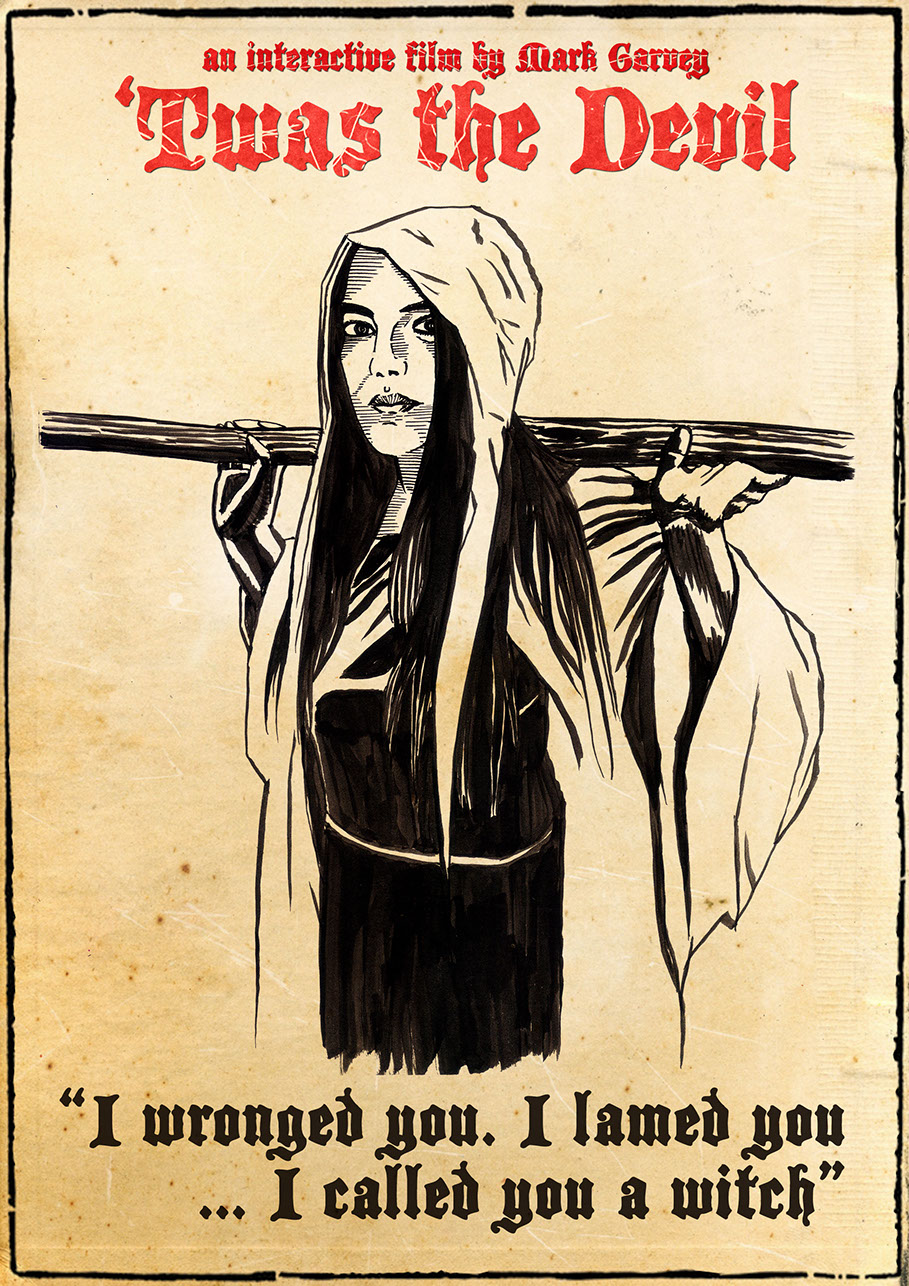 mark garvey, twas the devil, brad Robert Benford, illustration, drawing, art, artwork, film, movie, cinema, choose your own adventure film,