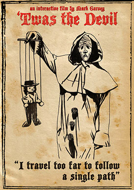 mark garvey, twas the devil, brad Robert Benford, illustration, drawing, art, artwork, film, movie, cinema, choose your own adventure film,