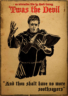 mark garvey, twas the devil, brad Robert Benford, illustration, drawing, art, artwork, film, movie, cinema, choose your own adventure film,