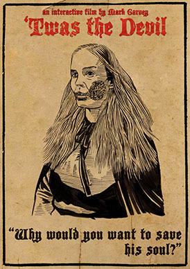 mark garvey, twas the devil, brad Robert Benford, illustration, drawing, art, artwork, film, movie, cinema, choose your own adventure film,